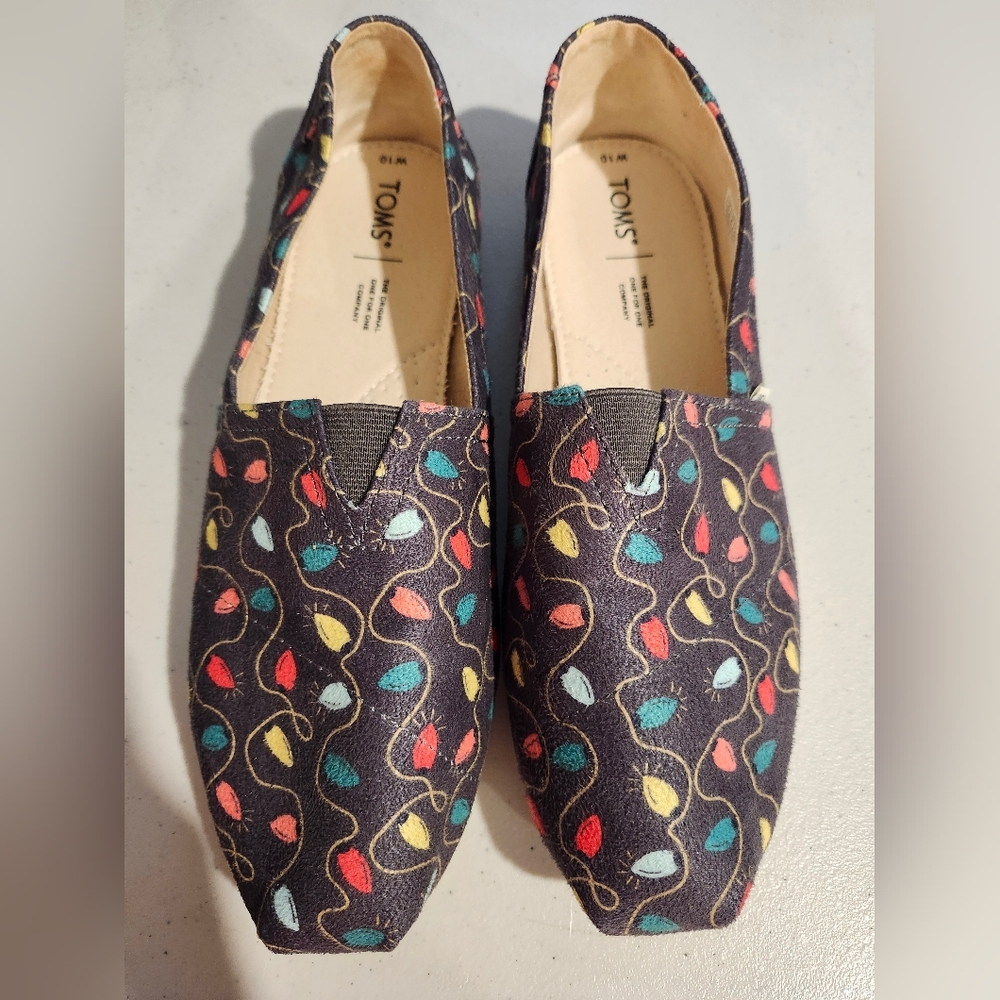 TOMS Women's Colorful Light Patterned Flats